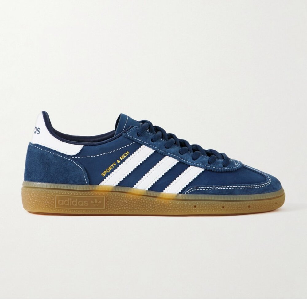 NWT Sporty & Rich Adidas Hanball Spezial sneakers in navy size 6